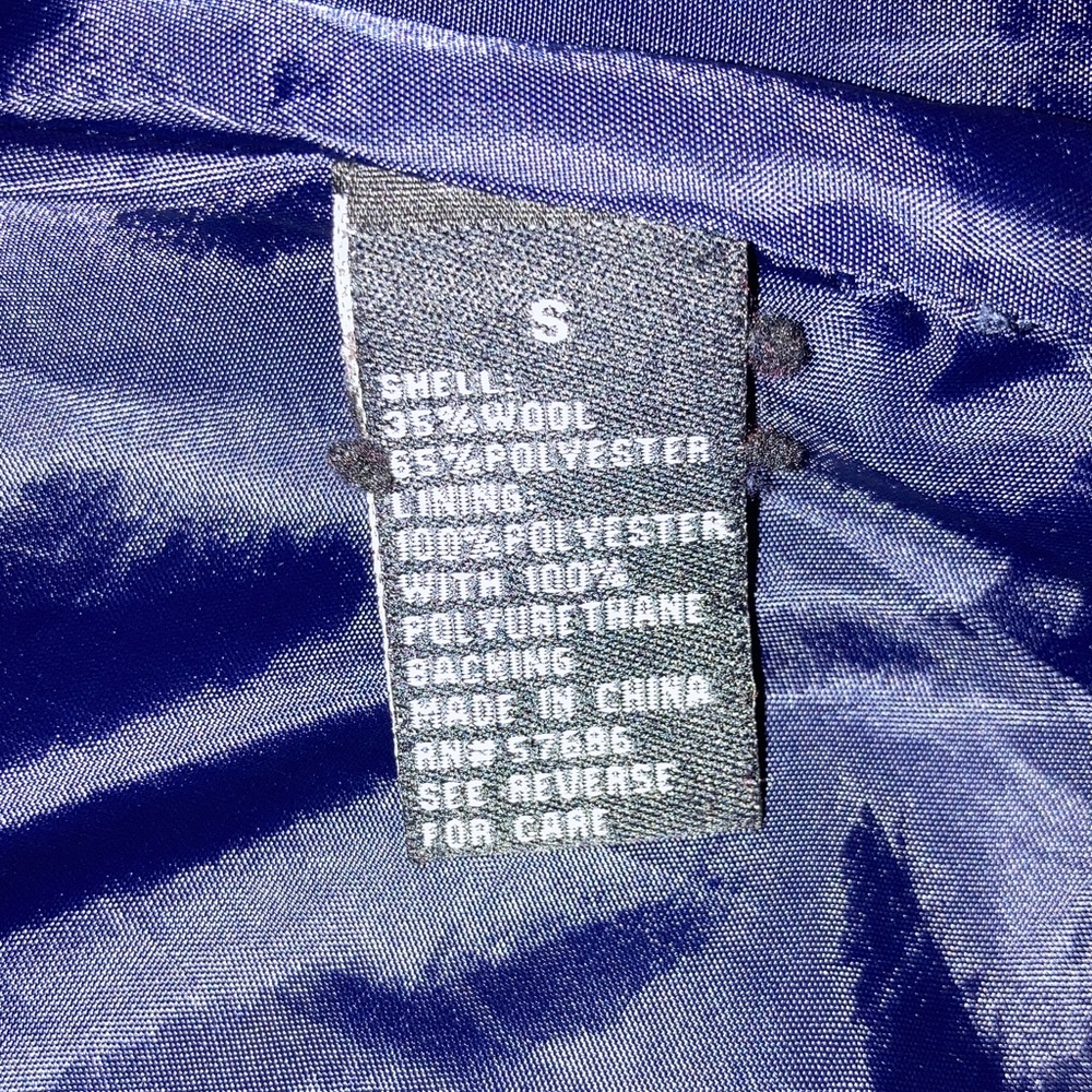 Women’s Outer Edge Navy Blue Pea Coat Jacket - Picture 6 of 8
